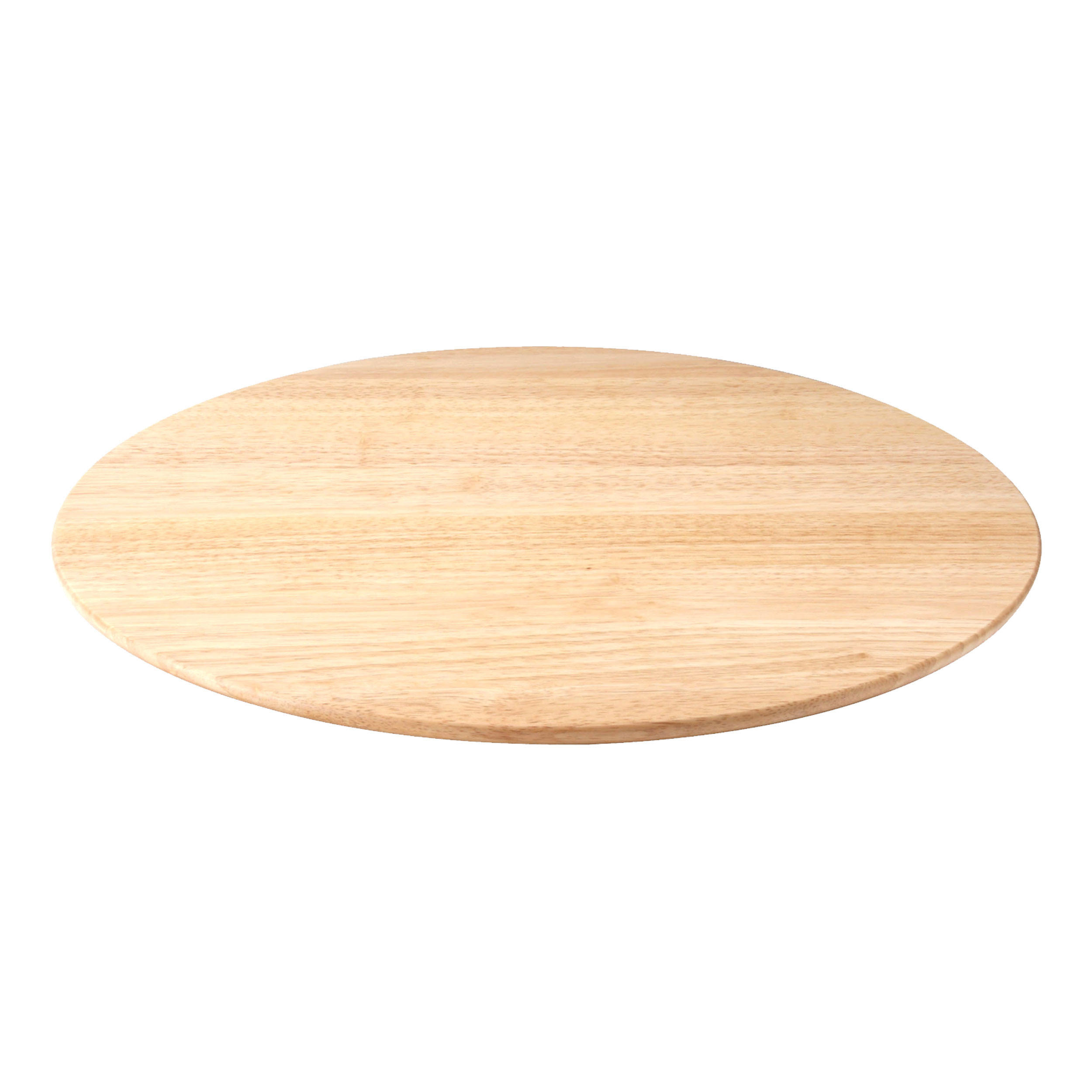 DREHPLATTE, Gummibaumholz, Ø 46 cm - Braun, Holz (46/4/46cm) - Continenta