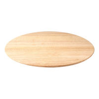DREHPLATTE, Gummibaumholz, Ø 46 cm - Braun, Holz (46/4/46cm) - Continenta