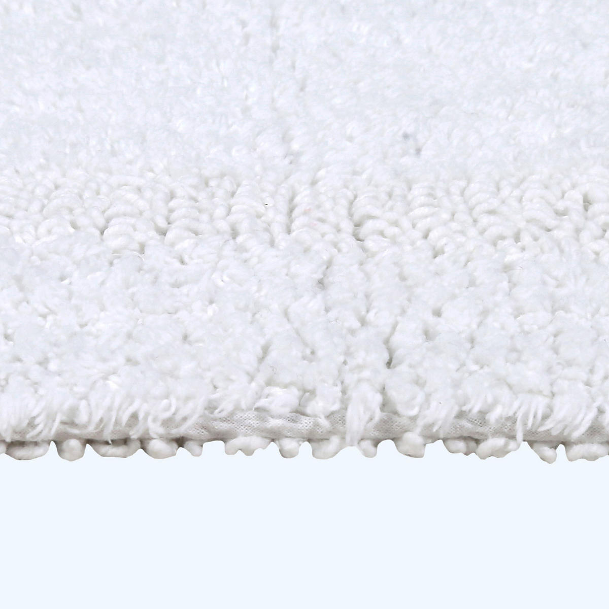 BADGARNITUR 2-tlg. Badematte & WC-Vorleger, 100% Baumwolle - Weiß, Textil (80/50cm) - Homescapes