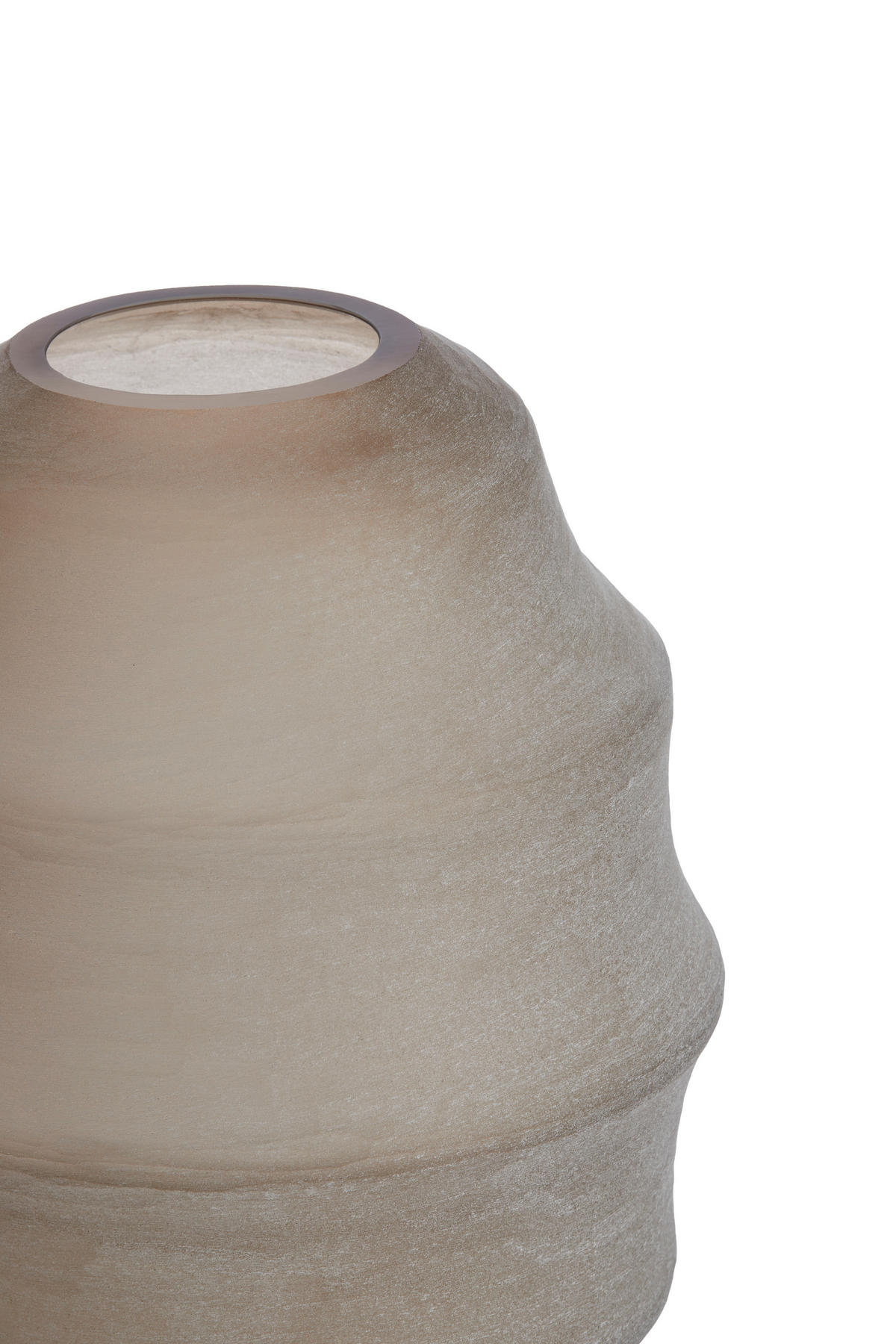 VASE Nayoro Braun Ø31/42 cm - Braun, Glas (31/42cm) - Light & Living