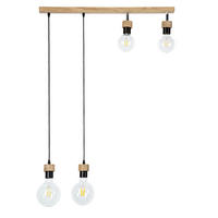 HÄNGELEUCHTE Eichenholz Braun - Braun, Holz (75/3/110cm)