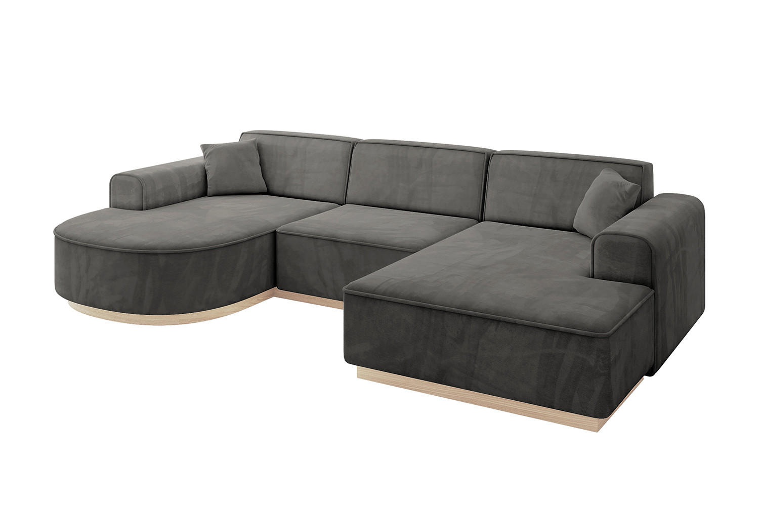 Altdecor Wohnlandschaft Anthrazit 303x83x171 cm