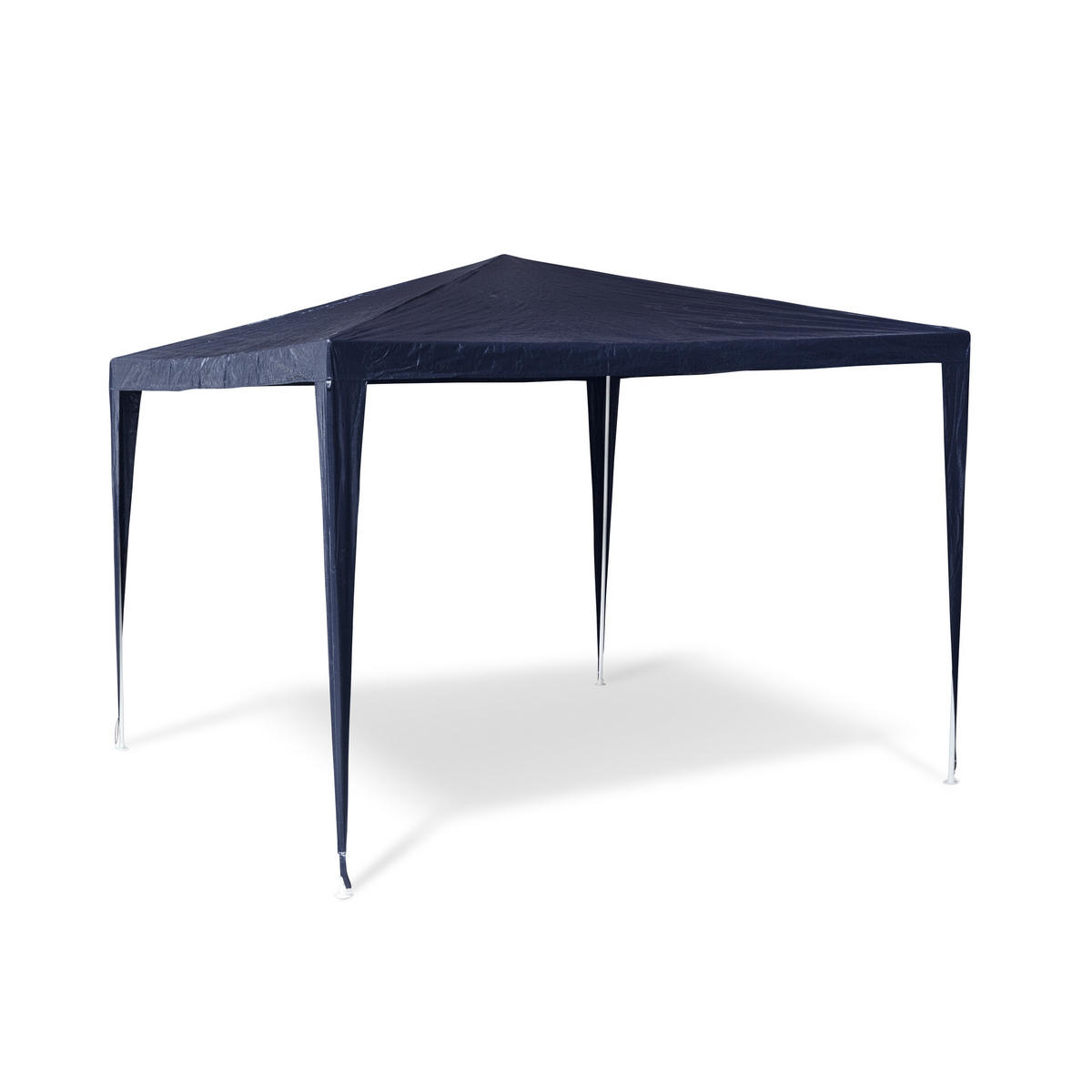 PAVILLON Zelt - Dunkelblau, Kunststoff/Metall (300/250/300cm) - Relaxdays