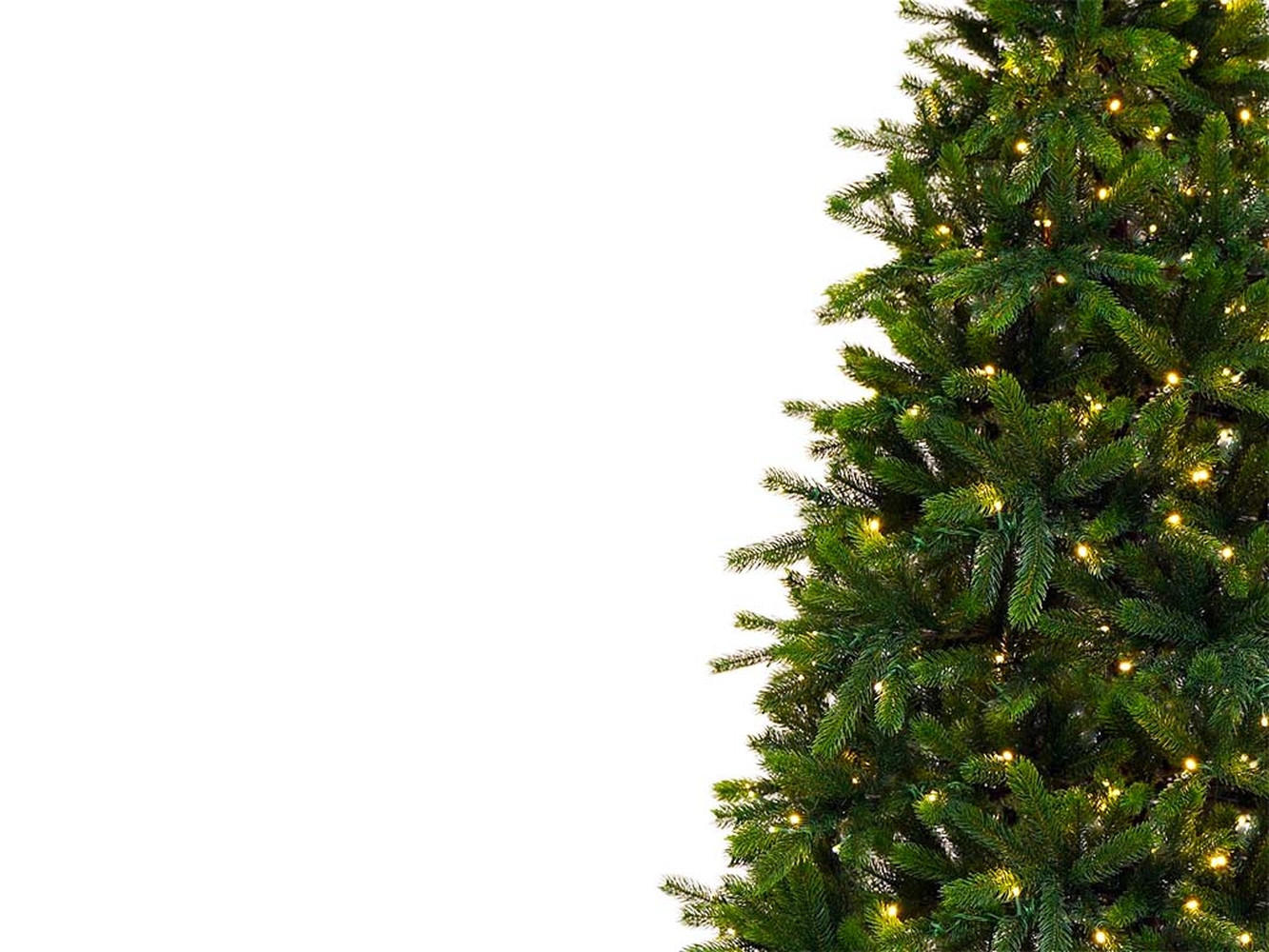 WEIHNACHTSBAUM künstlich 3D Merlin 210 cm mit SMART LED Beleuchtung, Tannenbaum Christbaum Kunstbaum Dekobaum mit Metallständer - Grün, Kunststoff (210cm) - LAALU