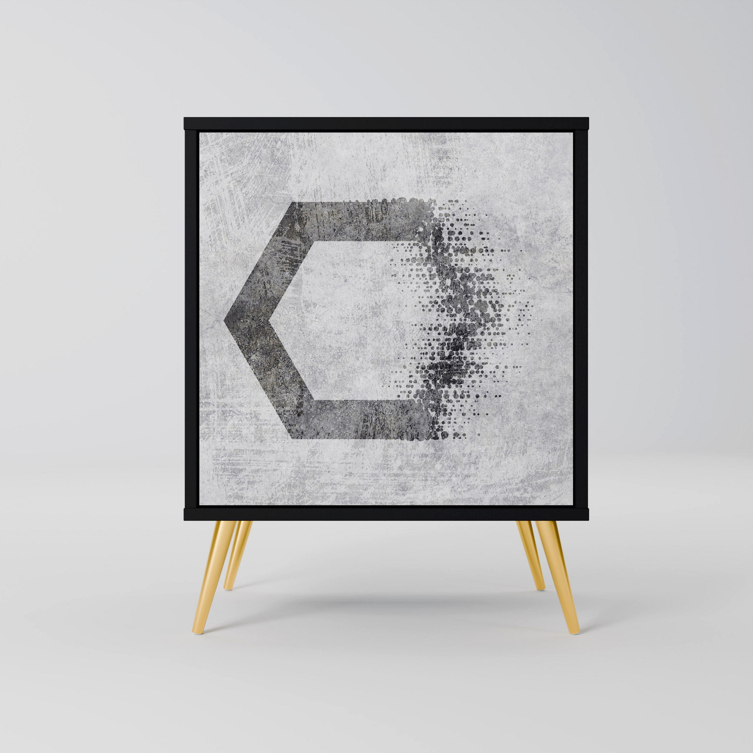 SpaceRebels Sideboard Schwarz 57.5x75.5x42 cm