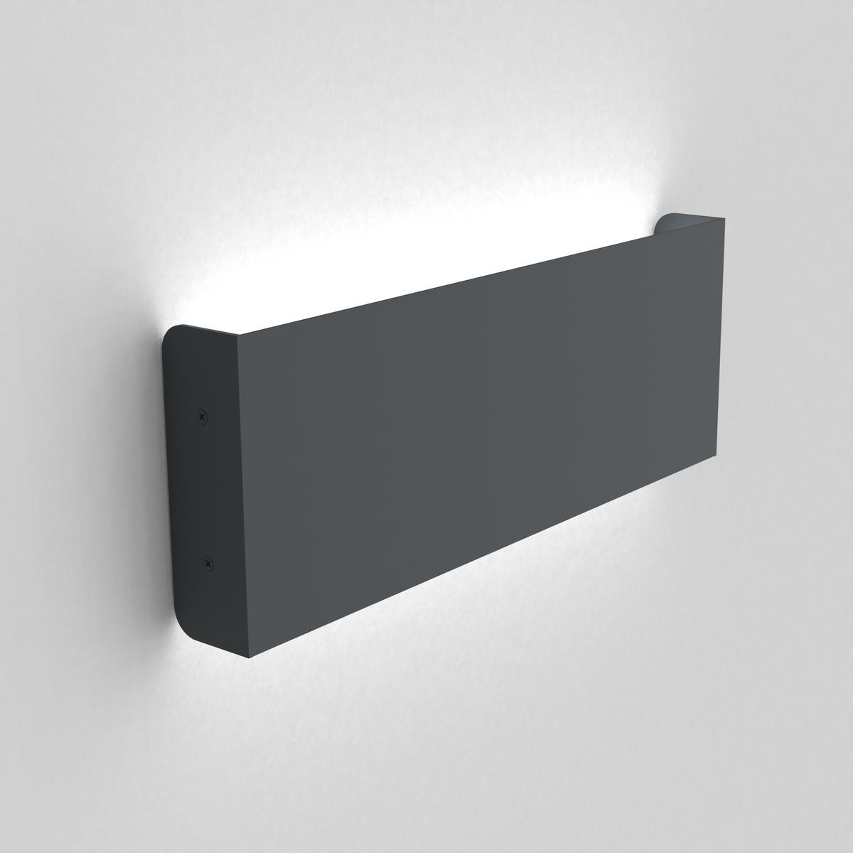 LED-WANDLEUCHTE - Anthrazit, Metall (29/11/3.6cm) - Lumicom