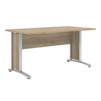 SCHREIBTISCH Eiche Dekor - Eiche Wotan, Holzwerkstoff (80/150/74cm) - ebuy24