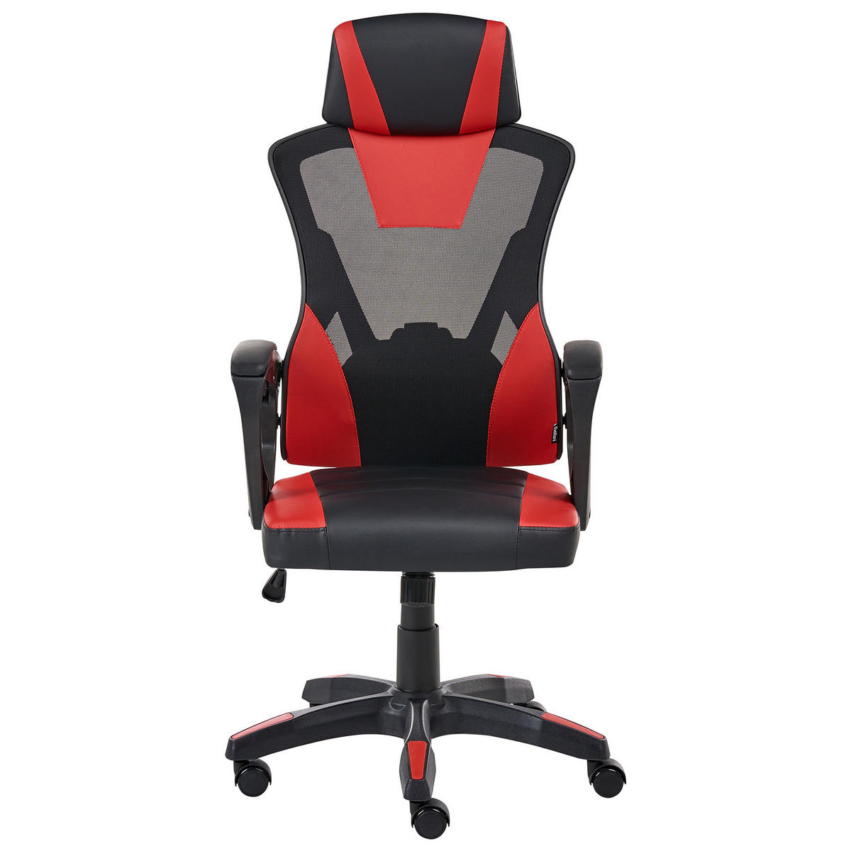 BÜROSTUHL Kunstleder Rot Ignis - Rot, Kunststoff (60/112/60cm) - Beliani