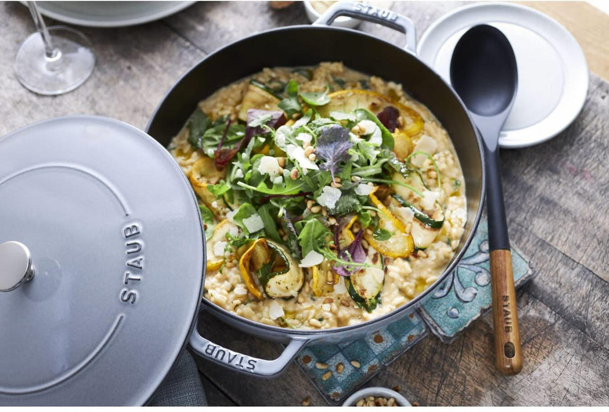 SCHÖPFKELLE 31 cm - Schwarz, Holz (7/2/31cm) - Staub