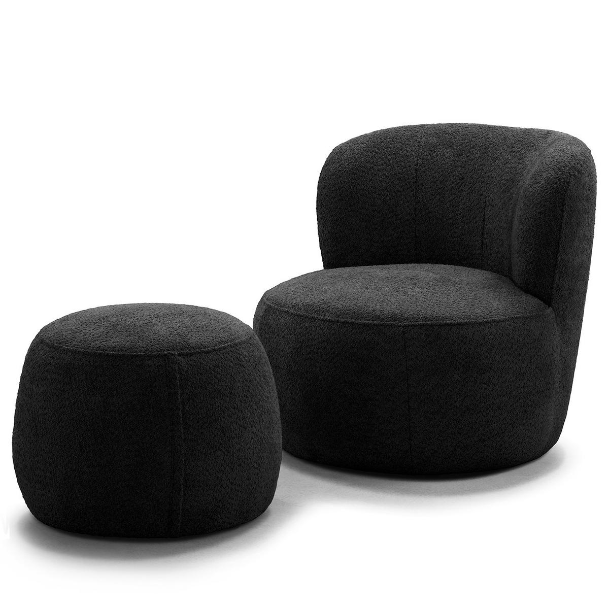 SESSEL - Schwarz, Kunststoff/Textil (78/75/84cm) - home24