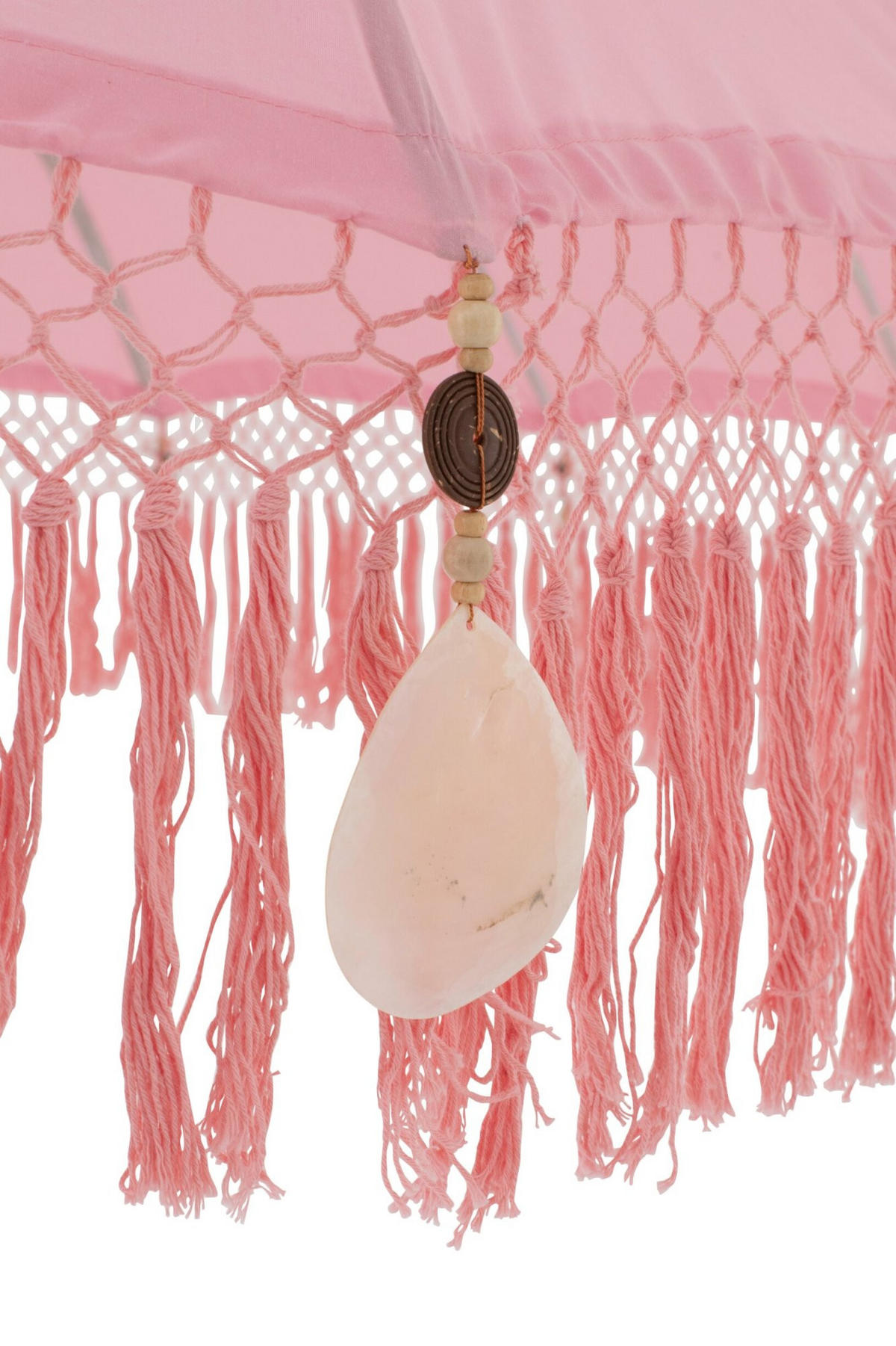 SONNENSCHIRM BOBBI Rosa - Pink, Holz (200/200cm) - J-Line