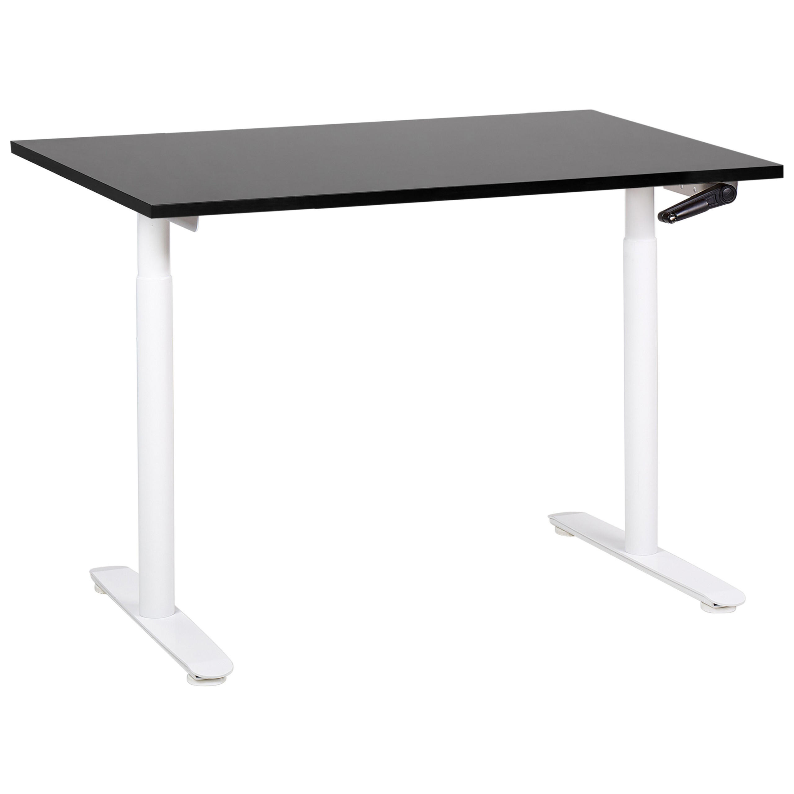 Beliani PSACÍ STŮL černobílý 120/72 cm manuální výškově nastavitelný Destin IV
