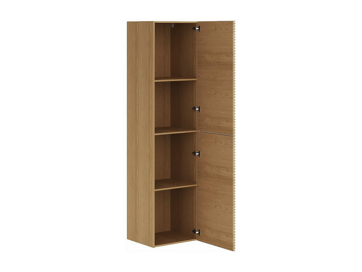 BADSCHRANK - 35 cm x 30 cm - Holz, Platte - Naturfarben Hell - SARONE - Naturfarben, Holz (35/140/30cm) - Vente-Unique