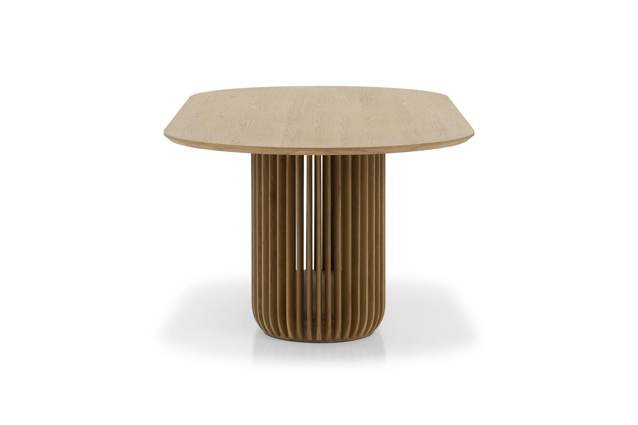 ESSTISCH Franz, Natur Massiveiche - Beige, Holz (220/105/76cm) - WOODEK