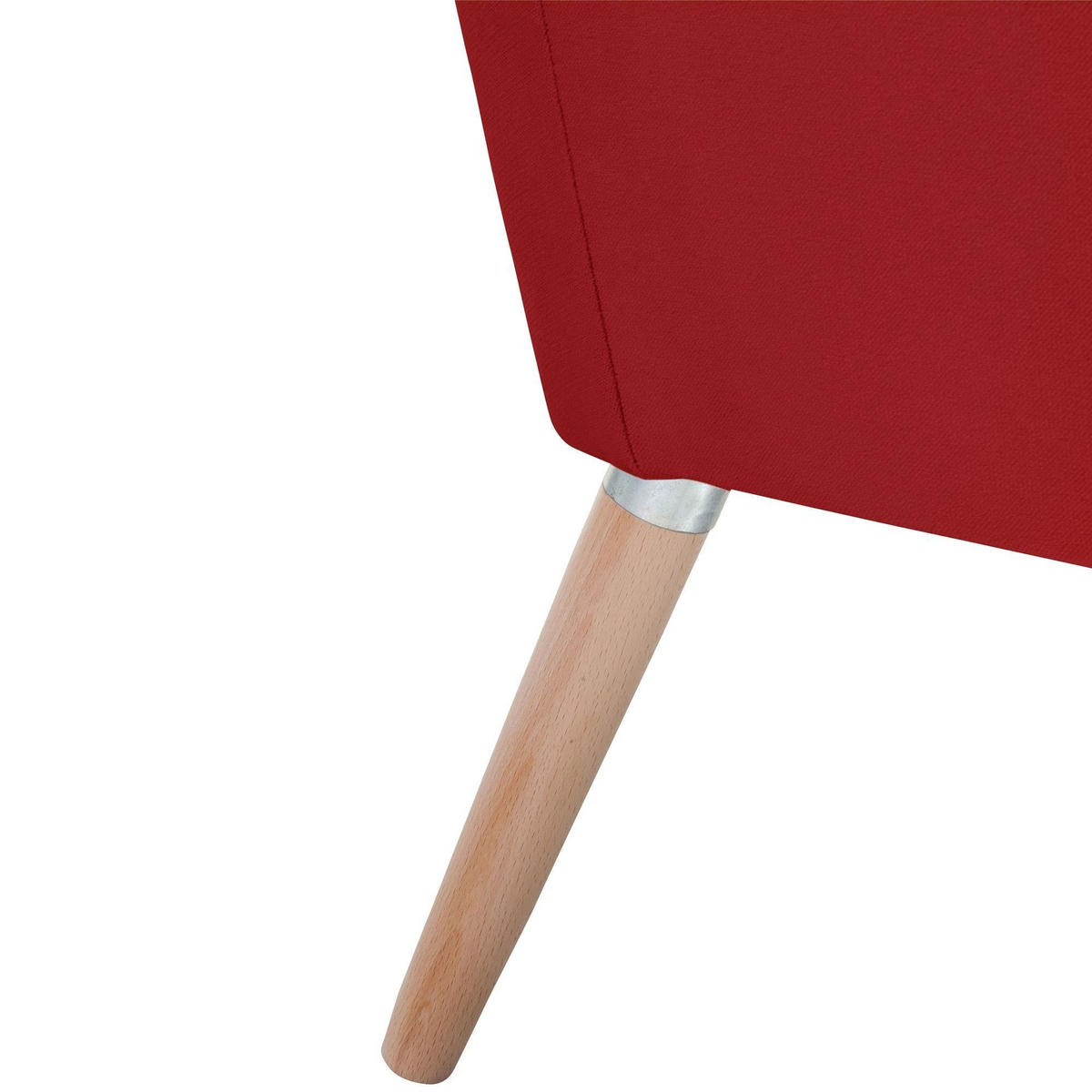 SESSEL Kachka Bezug Samtvelour Buche natur / ziegel - Buchefarben/Kirschrot, Kunststoff (71/81/67cm) - 58aufmkessel