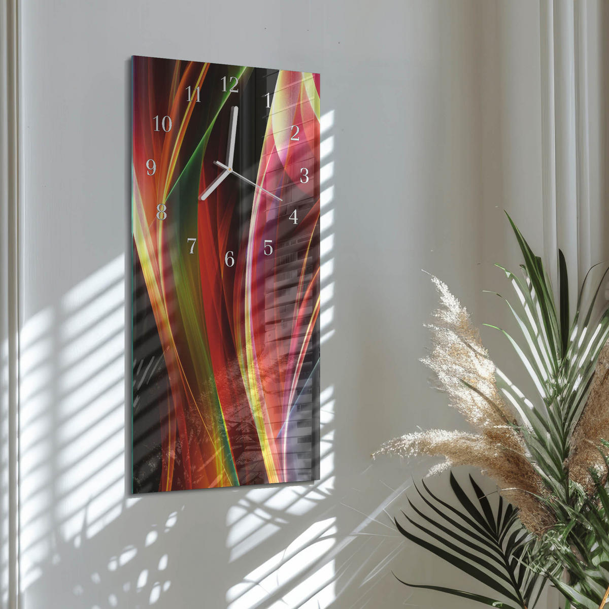 WANDUHR 30x60 cm - Kaffeemaschine - Multicolor, Glas (30/60/0.4cm) - TULUP