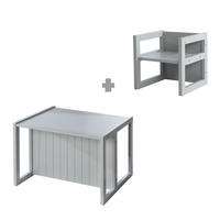 KINDERSITZGRUPPE - Grau, Holzwerkstoff (57/30/44cm) - Roba