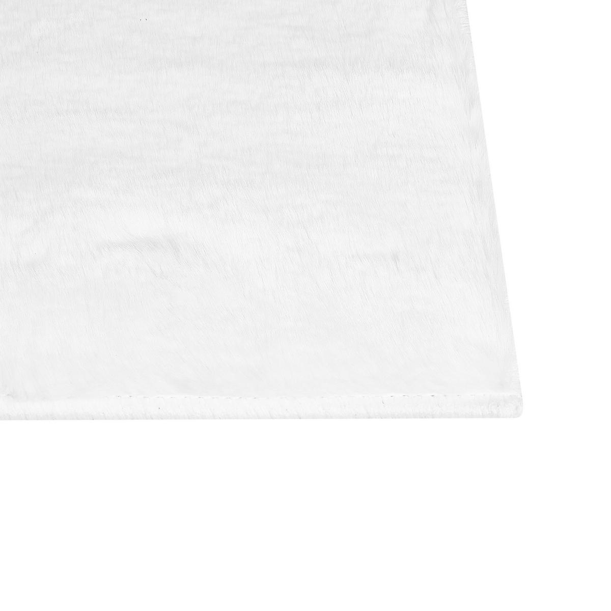SHAGGY-KUNSTFELLTEPPICH Mirpur 150/80 cm - Weiß, Kunststoff (80/150cm) - Beliani