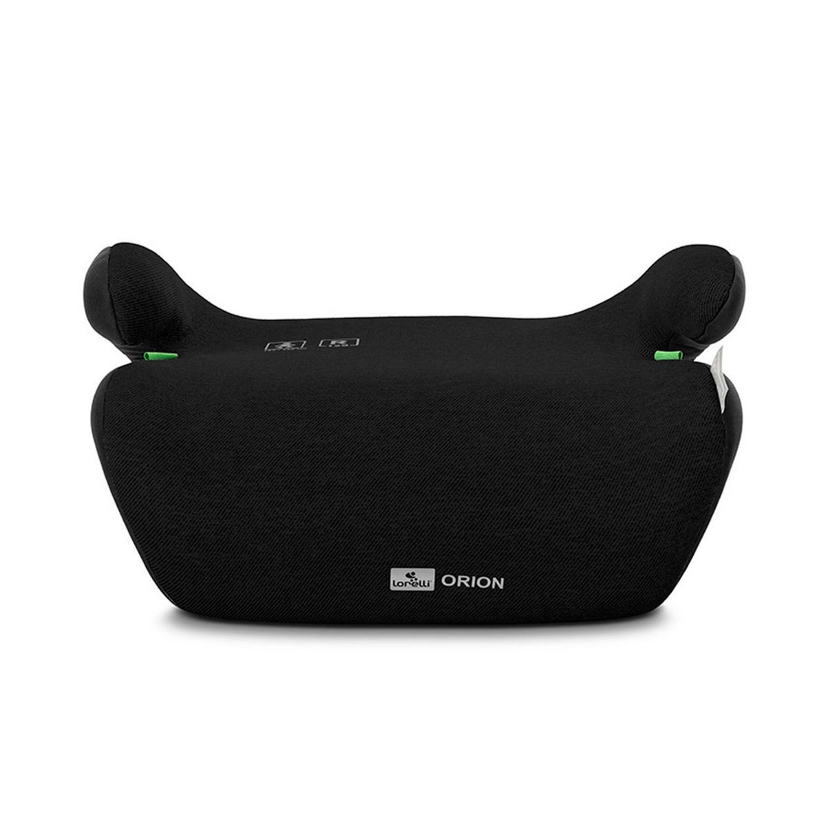 KINDERSITZE i-Size Orion schwarz uni (125-150cm) Boostersitz, Bezug waschbar - Schwarz, Kunststoff (43/20/37cm) - Lorelli