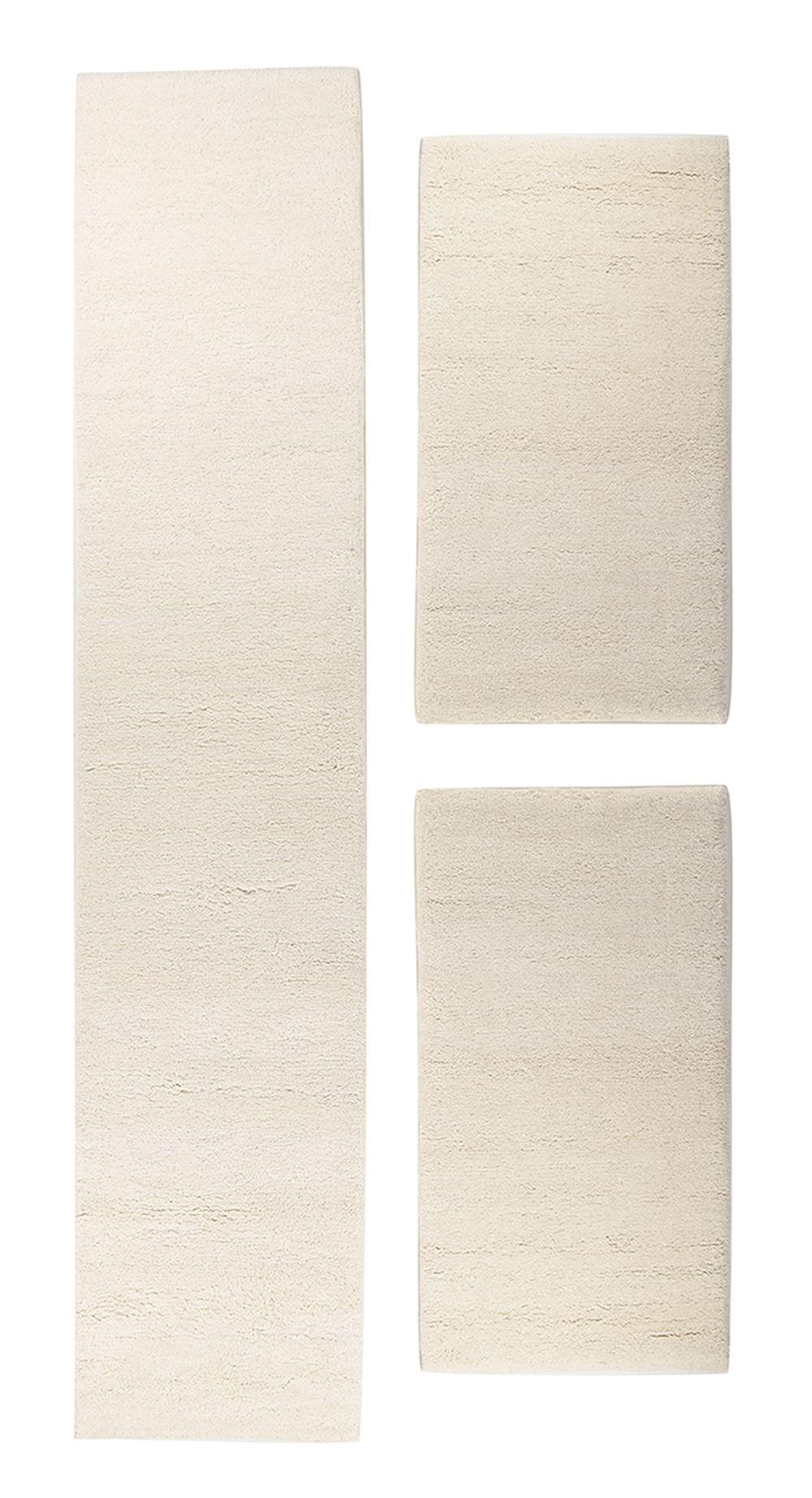 BERBERTEPPICH Maloronga BU= 2x70/140 + 1x70/340 70x620 cm - Weiß, Textil (70/620cm) - THEKO