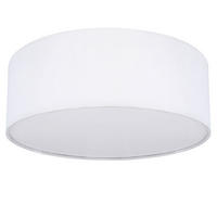 LED DECKENLEUCHTE Metall Textil Weiß - Weiß, Textil (30/30/12cm) - Globo Lighting