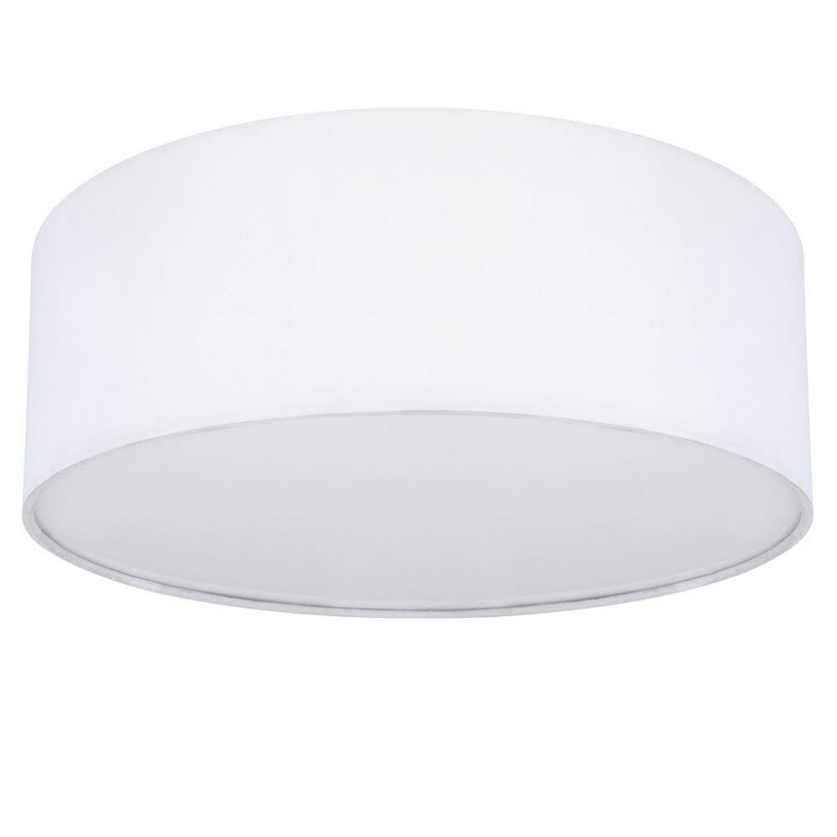 LED DECKENLEUCHTE Metall Textil Weiß - Weiß, Textil (30/30/12cm) - Globo Lighting