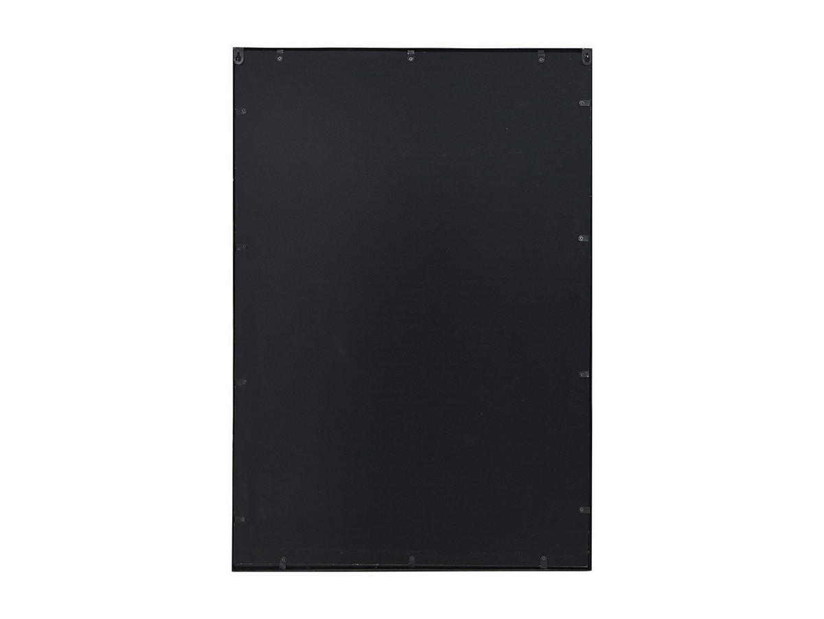 SPIEGEL Industriell - 60 x 86,5 cm - Metall - Schwarz - HISAE - Schwarz, Metall (60/86.5/2cm) - Vente-Unique