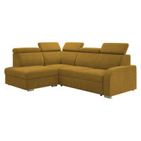 ECKSOFA Oslo 2rRLXp, Seite: Links LXP+R+2R - Gelb/Silberfarben, Holz/Textil (250/200cm) - MIRJAN24