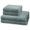 FROTTIERSET Pure 4-teilig - Dunkelgrün, Textil (50/100cm) - Cawö