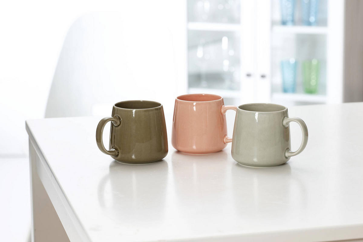 KAFFEEBECHER Luna bunt 380 ml 6er Set - Multicolor, Keramik (0.38L) - Ritzenhoff Breker