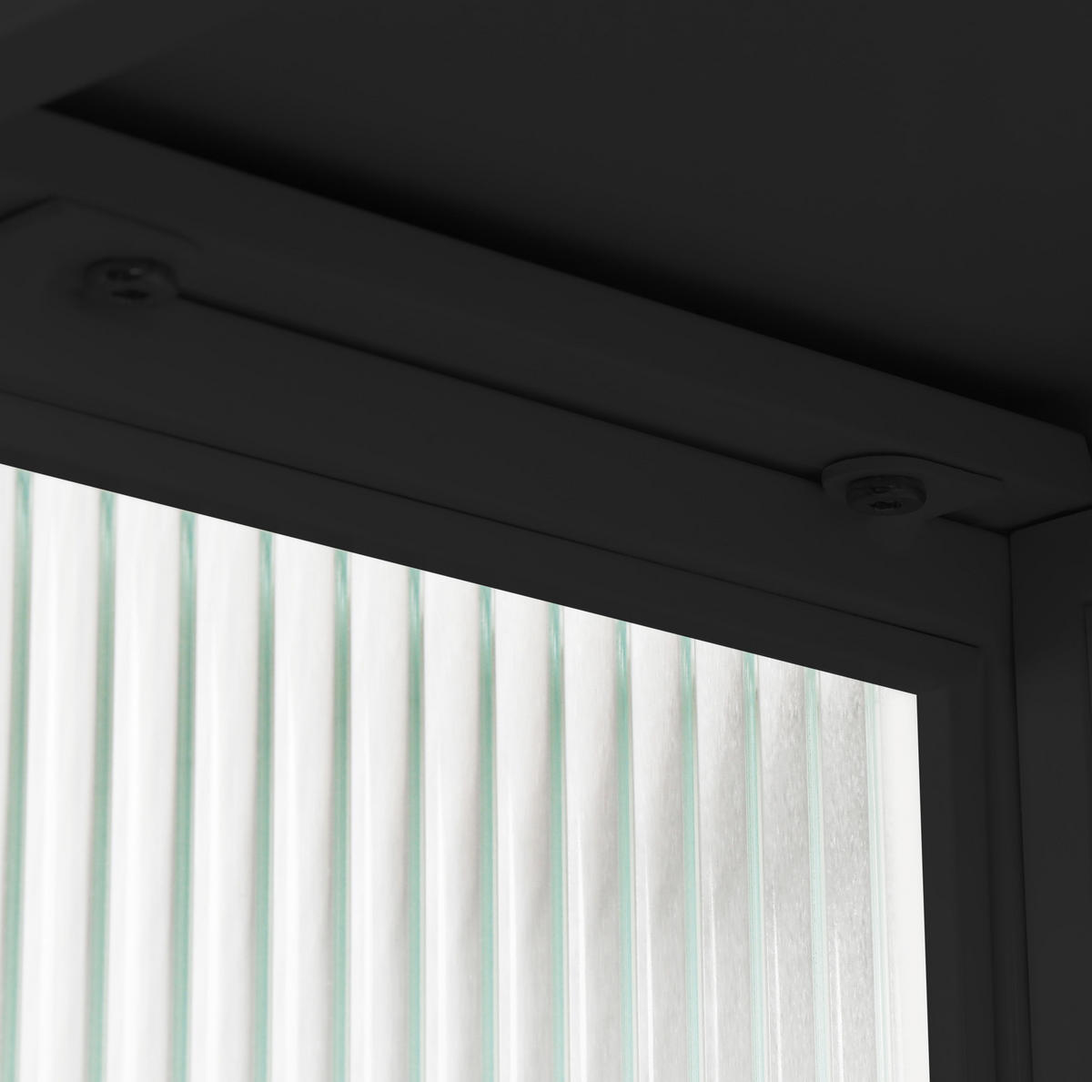 KÜCHENOBERSCHRANK 60/23/78 cm mit Glasfront, 2 Türen und offener Ablage in Schwarz - Schwarz, Glas (60/78/23cm) - BEAOK