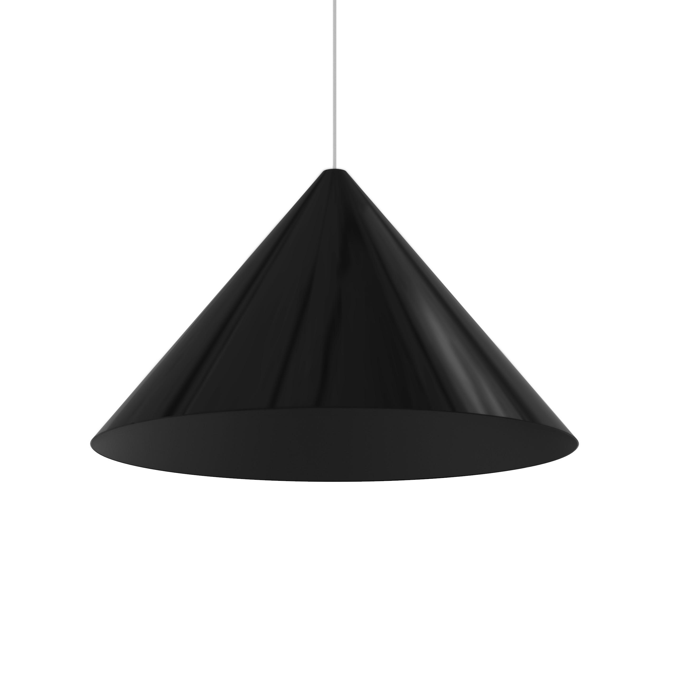 Lumicom Hängeleuchte Schwarz Hochglanz 70x40x70 cm