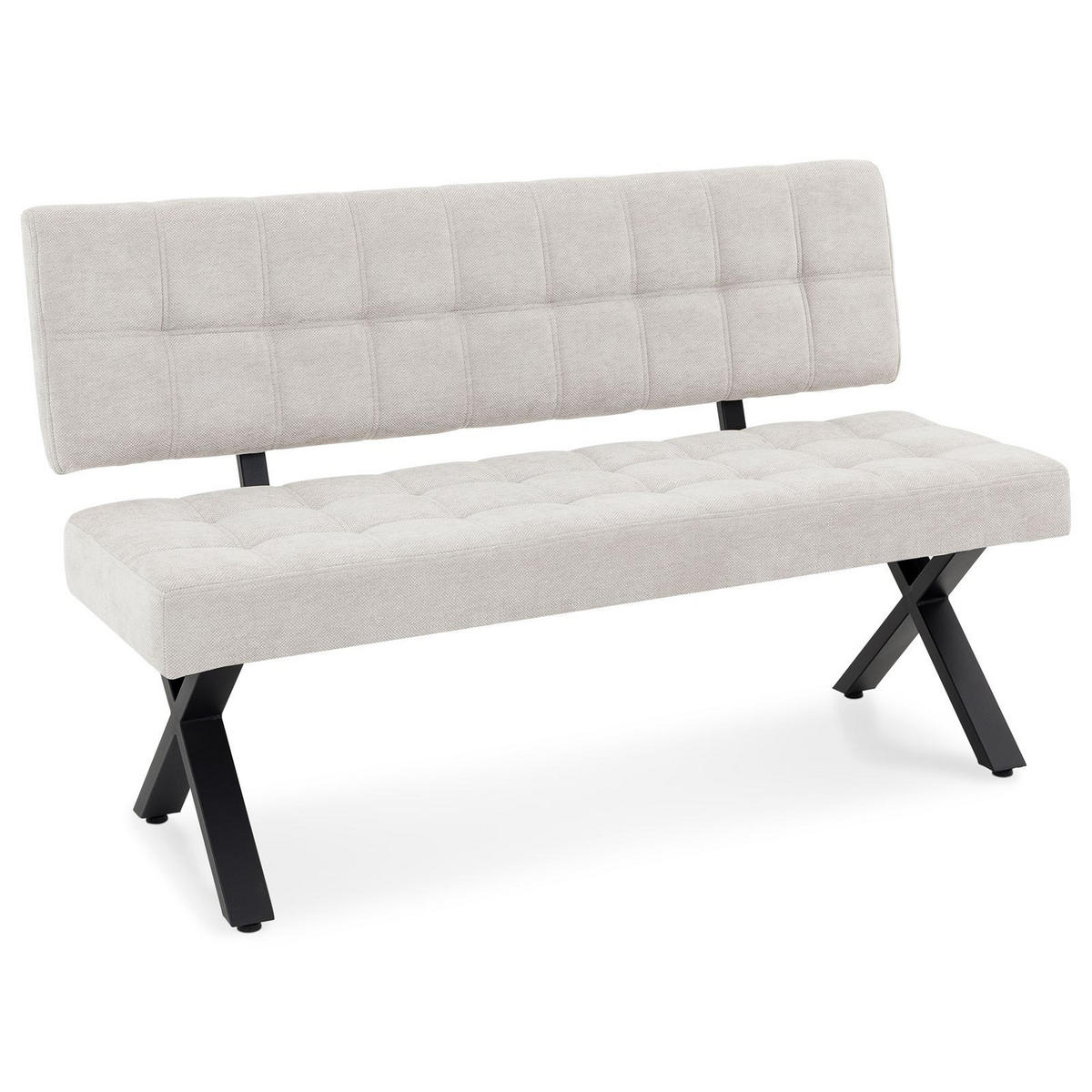 ESSZIMMERBANK LAVICA grau - Grau, Textil (140/88/60cm) - IDIMEX