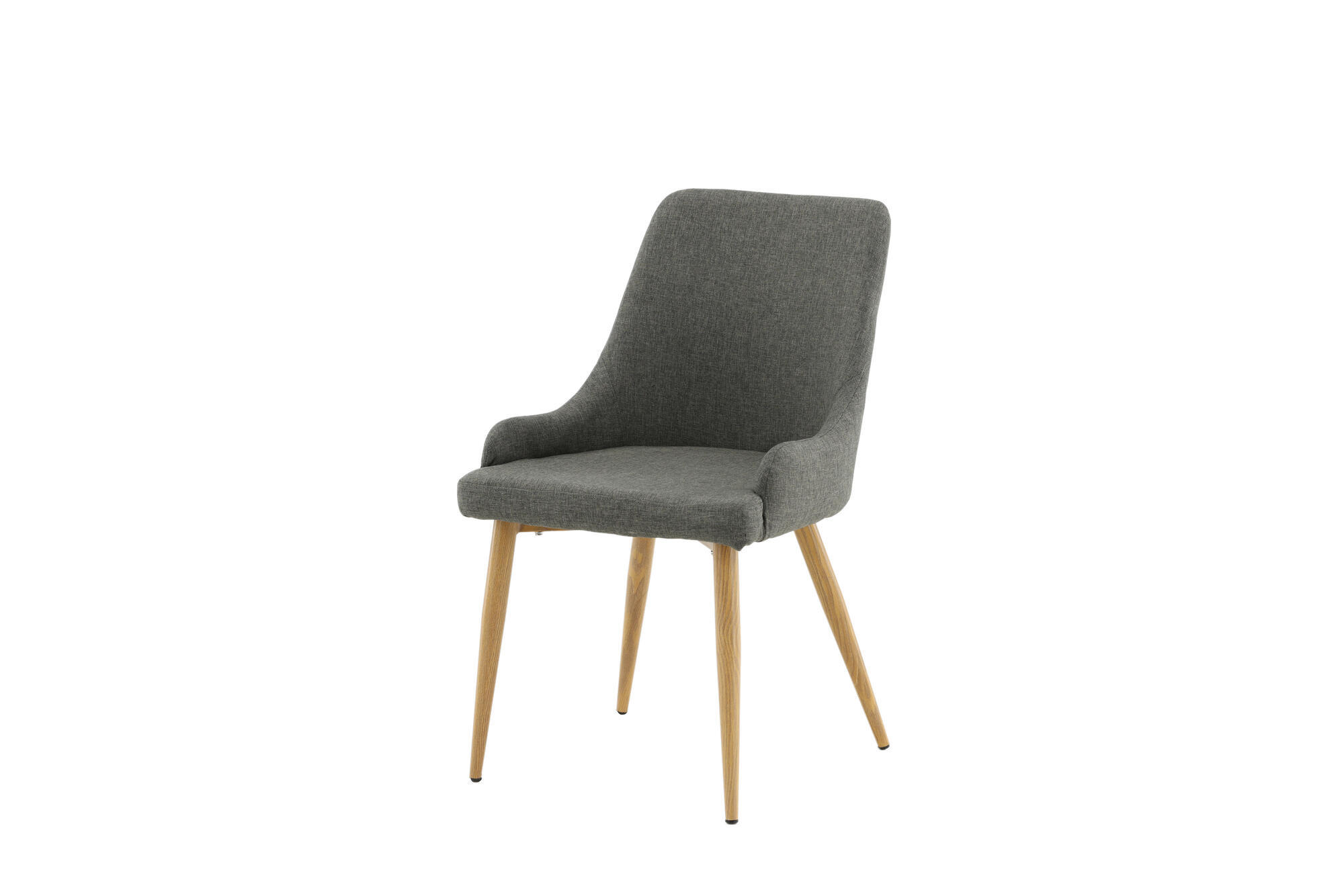 ESSZIMMERSTUHL PLAZA Grau 49x58x86 cm - Grau, Textil (49/86/58cm) - FURNLUX