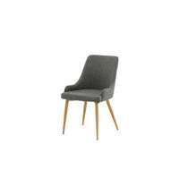 ESSZIMMERSTUHL PLAZA Grau 49x58x86 cm - Grau, Textil (49/86/58cm) - FURNLUX