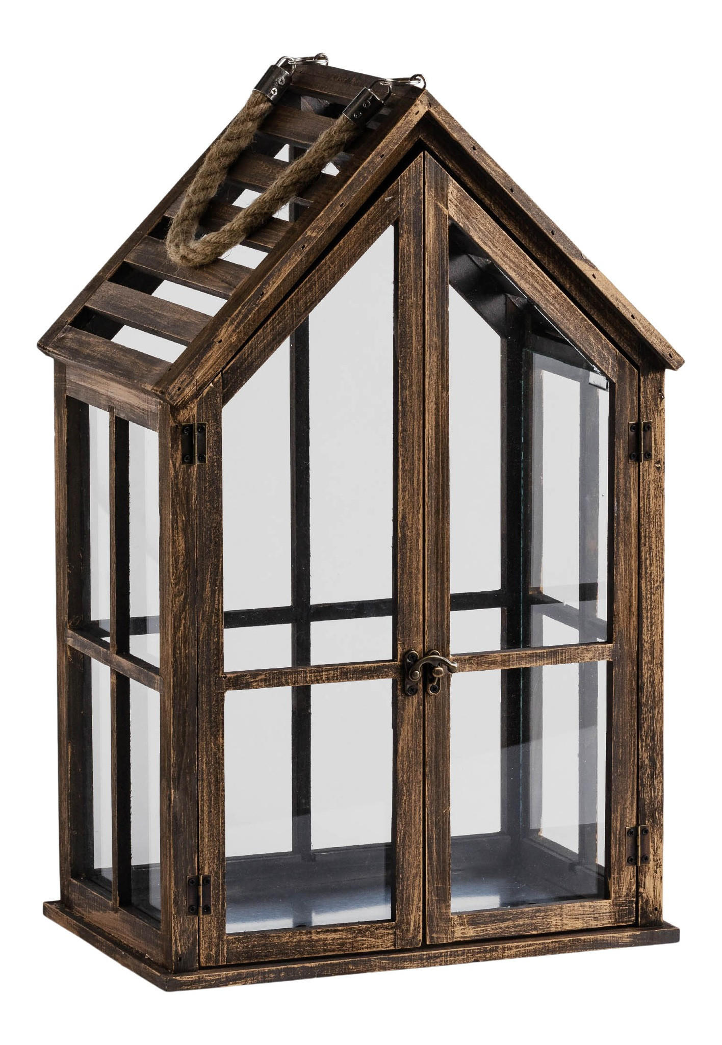 LATERNE Homesi - Braun, Holz (21.5/51.5/32cm) - home&you