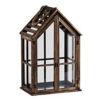 LATERNE Homesi - Braun, Holz (21.5/51.5/32cm) - home&you