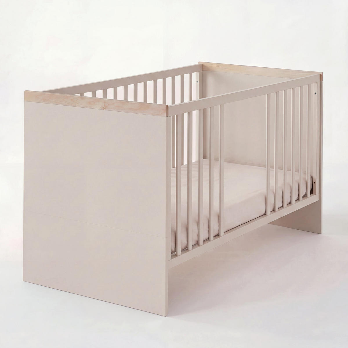 BABYBETT Jimmy Cashmere 70 x 140 cm - Kaschmir/Eichefarben, Holz/Holzwerkstoff (70/140cm) - Roba