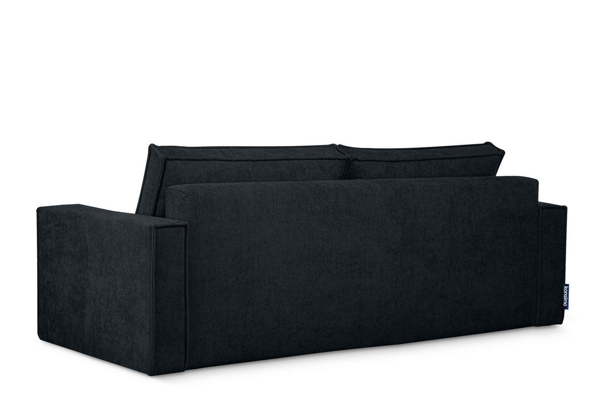 3-SITZER-SOFA NAPI II mit Schlaffunktion, dunkelblau - Dunkelblau, Textil (228/89/101cm) - KONSIMO®