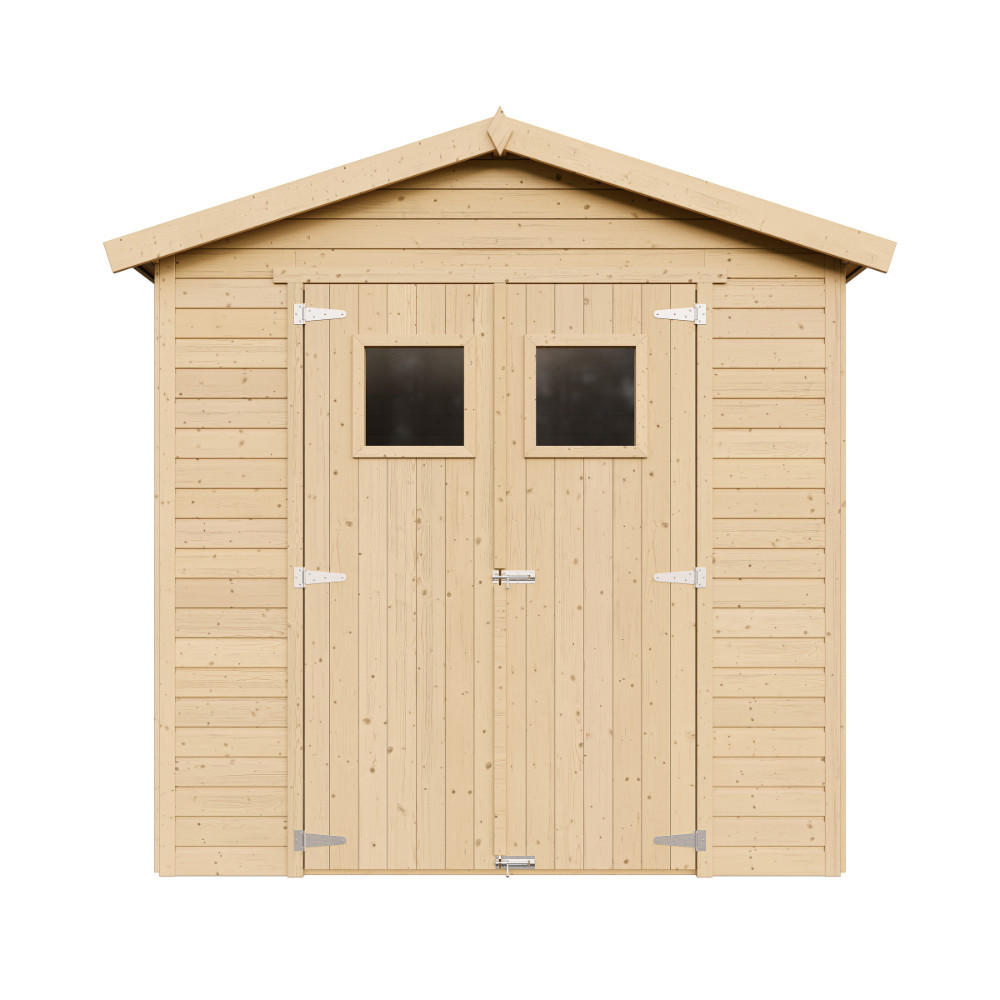 HOLZ GARTENSCHUPPEN - H228x222x233 cm/4,2 m² - M351 - Beige, Holz (233/228/199cm) - Timbela