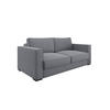 SCHLAFSOFA GERADE Rastergewebe Hellgrau 206cm - Hellgrau/Grau, Textil (206/85/100cm) - Sia Home