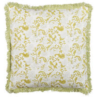 DEKOKISSEN Hellgrün 45/45 cm Filix - Hellgrün, Naturmaterialien/Textil (45/45cm) - Beliani