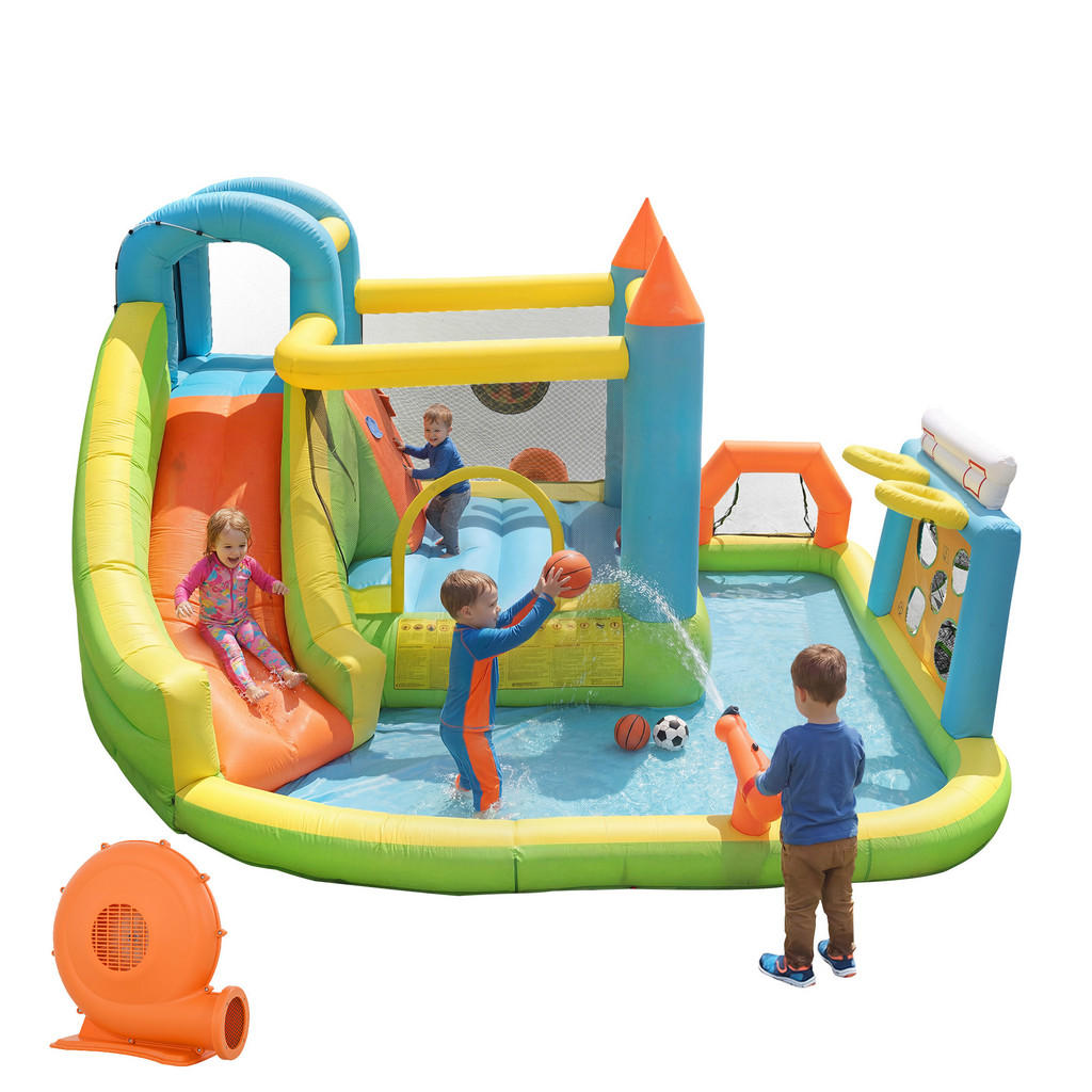 CASTEL GONFLABIL 360x320x200cm Baschet