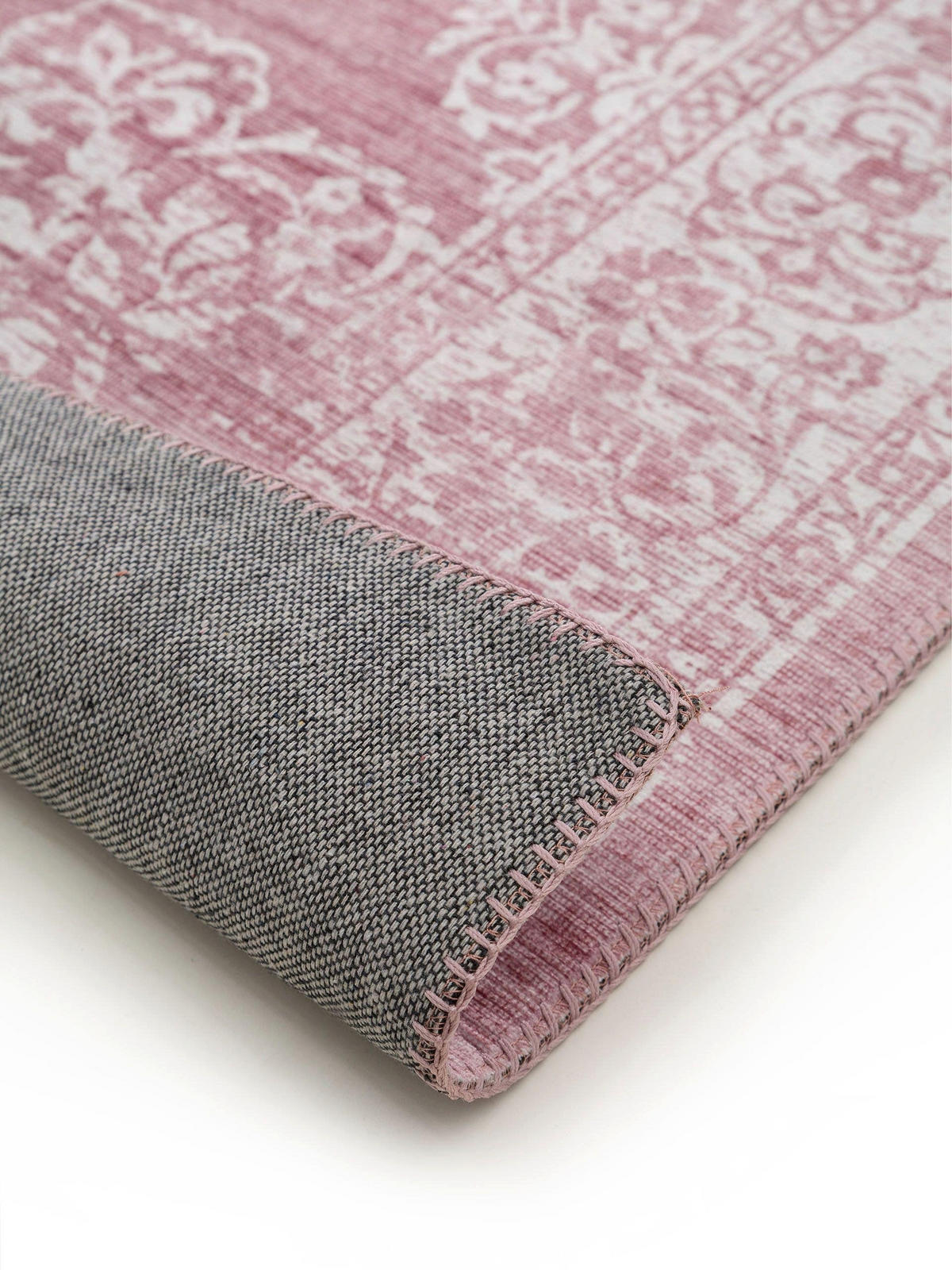 TEPPICH Laury Rosa 120x170 cm - Rosa, Textil (120/170cm) - benuta Pop