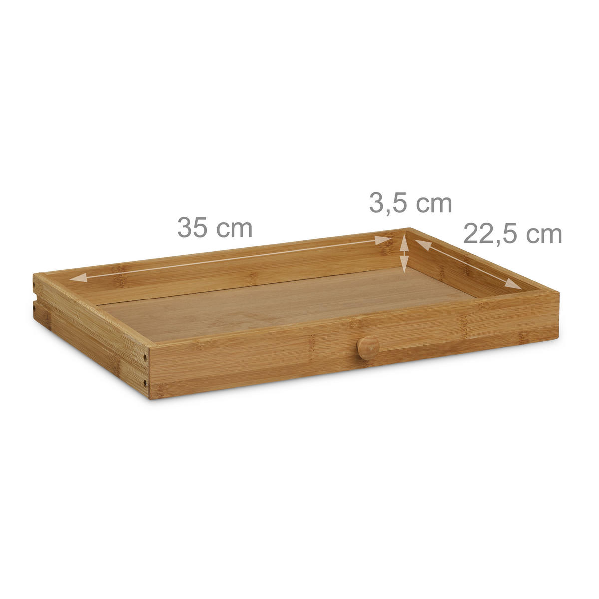 ROLLBROTKASTEN - Hellbraun, Holz/Holzwerkstoff (40.5/21/28cm) - Relaxdays