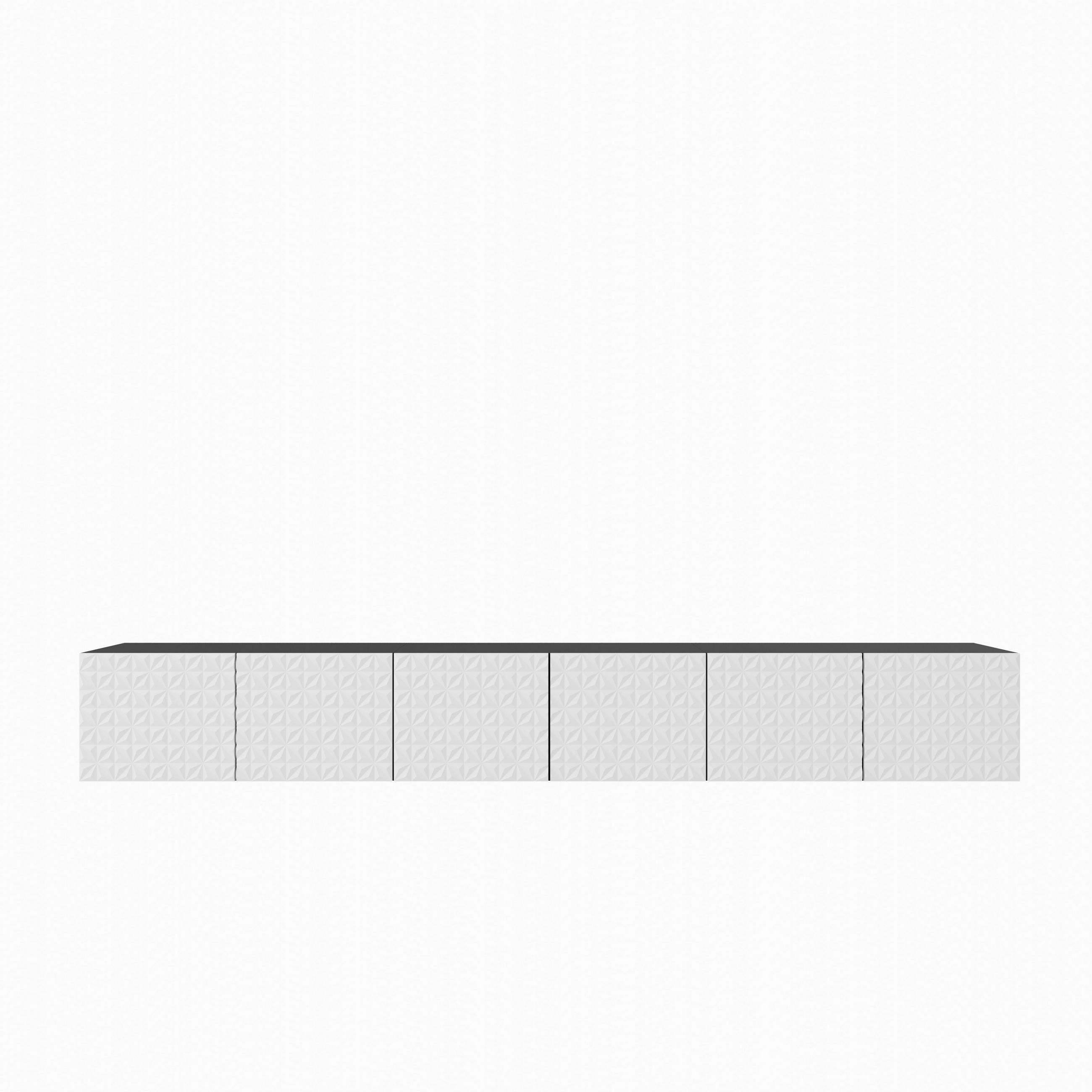 LOWBOARD ROVA 300/41/40 cm, Hängender TV-Schrank Anthrazit / Weiß - Anthrazit/Weiß, Holzwerkstoff (300/41/40cm) - MASSENO
