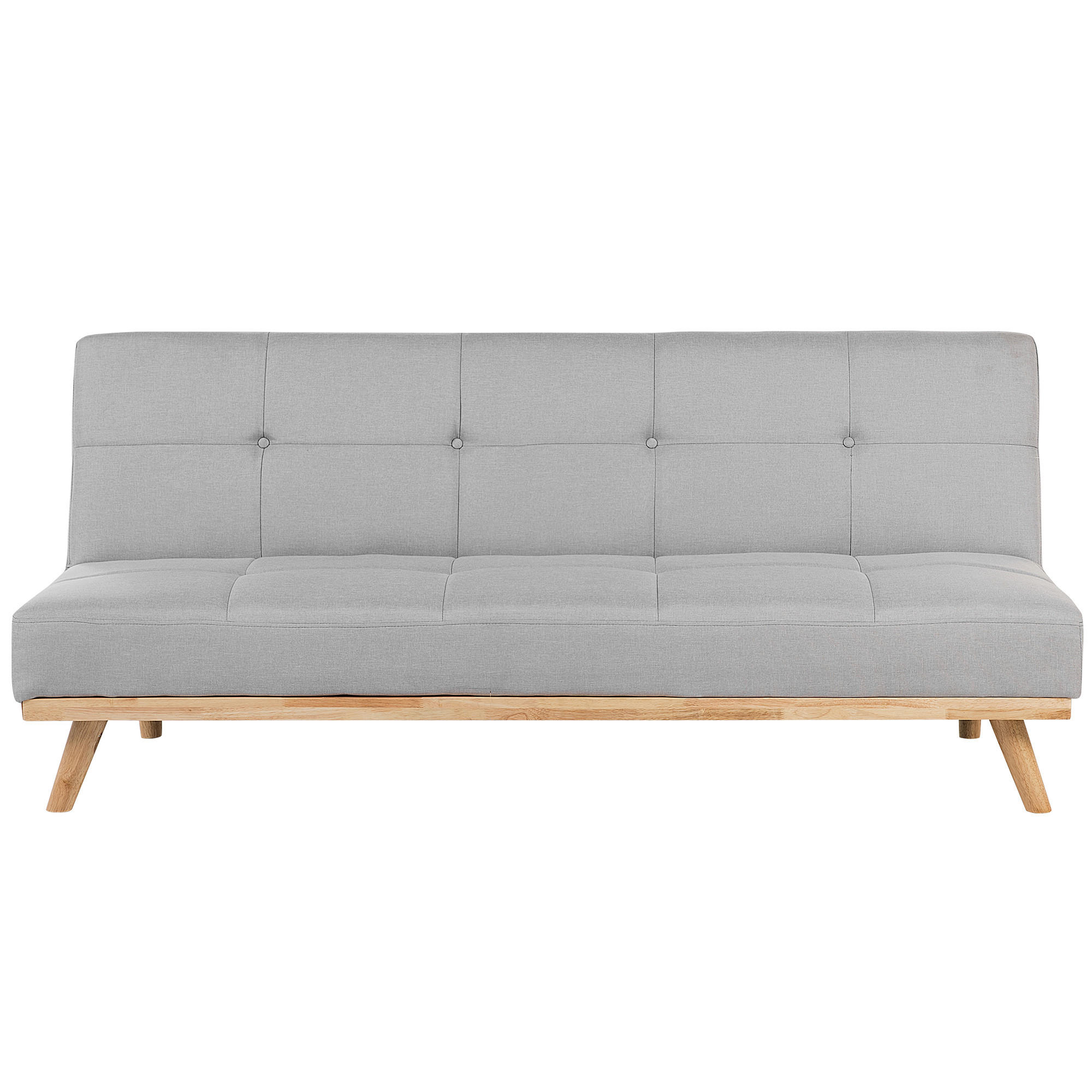 3-SITZER-SCHLAFSOFA Polyester Grau Froya - Hellgrau, Textil (183/80/80cm) - Beliani