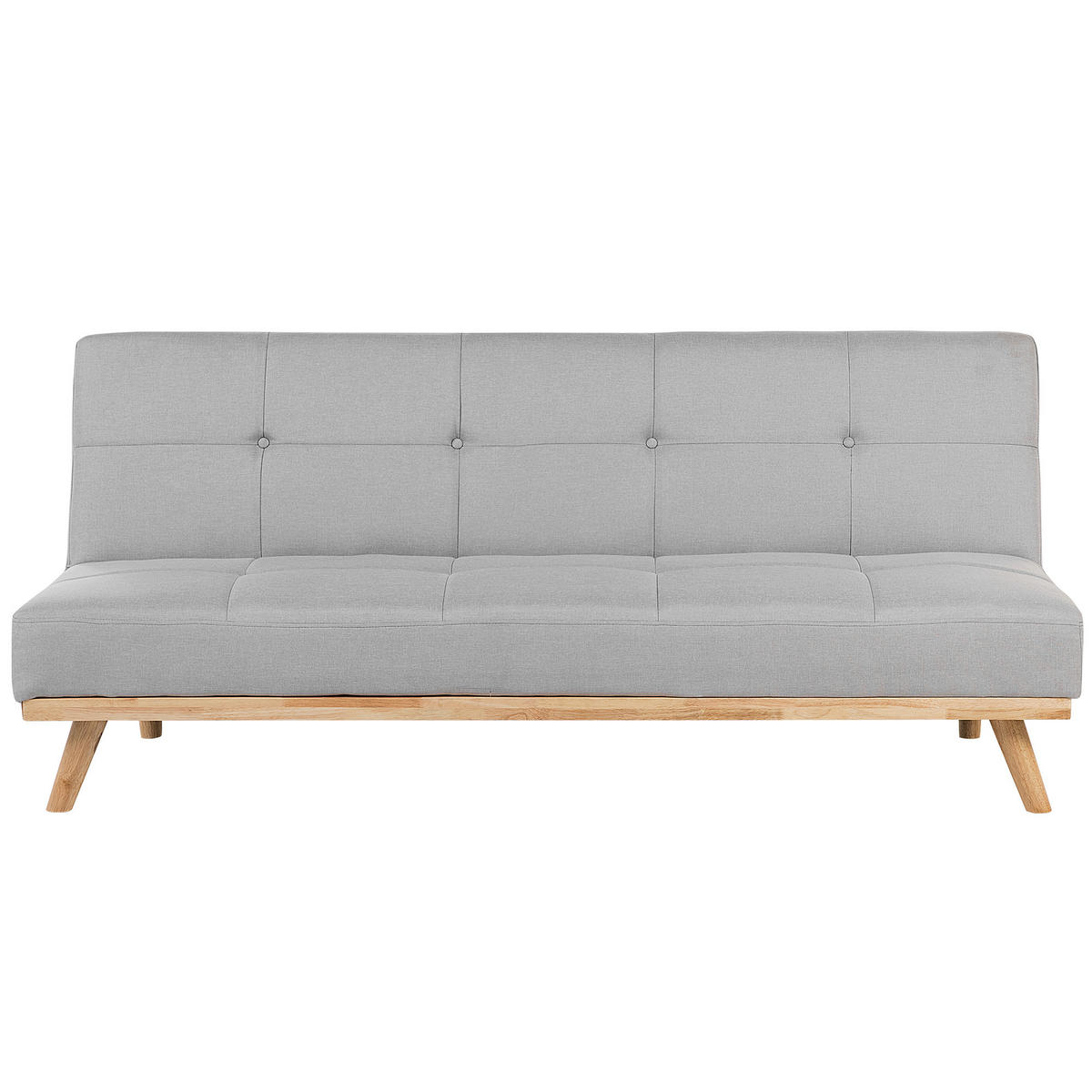 3-SITZER-SCHLAFSOFA Polyester Grau Froya - Hellgrau, Textil (183/80/80cm) - Beliani