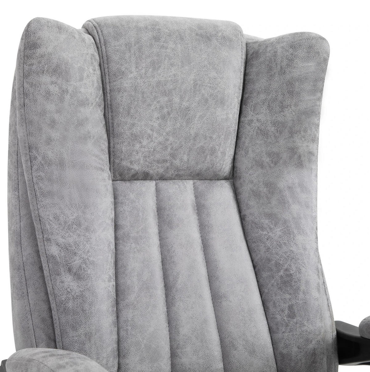 SESSEL 62/67/113-120 cm, Massage & Wärme, verstellbar,Grau - Grau, Kunststoff (67/113/62cm) - Redom