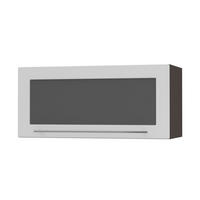 KLAPPHÄNGESCHRANK Kvantum W4BS/80-AV Weiß Matt / Lava Matt 80 / 32,5 / 36cm - Dunkelgrau/Weiß, Holz/Holzwerkstoff (80/36/32.5cm) - Feldmann-Wohnen